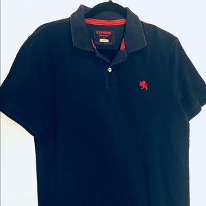 EXPRESS Men’s Navy Polo, Sz LARGE